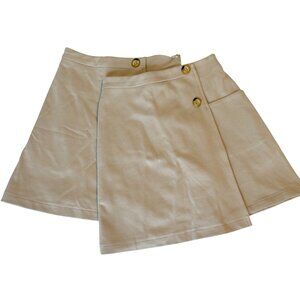 2 PC NEW MEDIUM 10 12 French Toast Button Khaki Knit School Uniform Skirt Lot